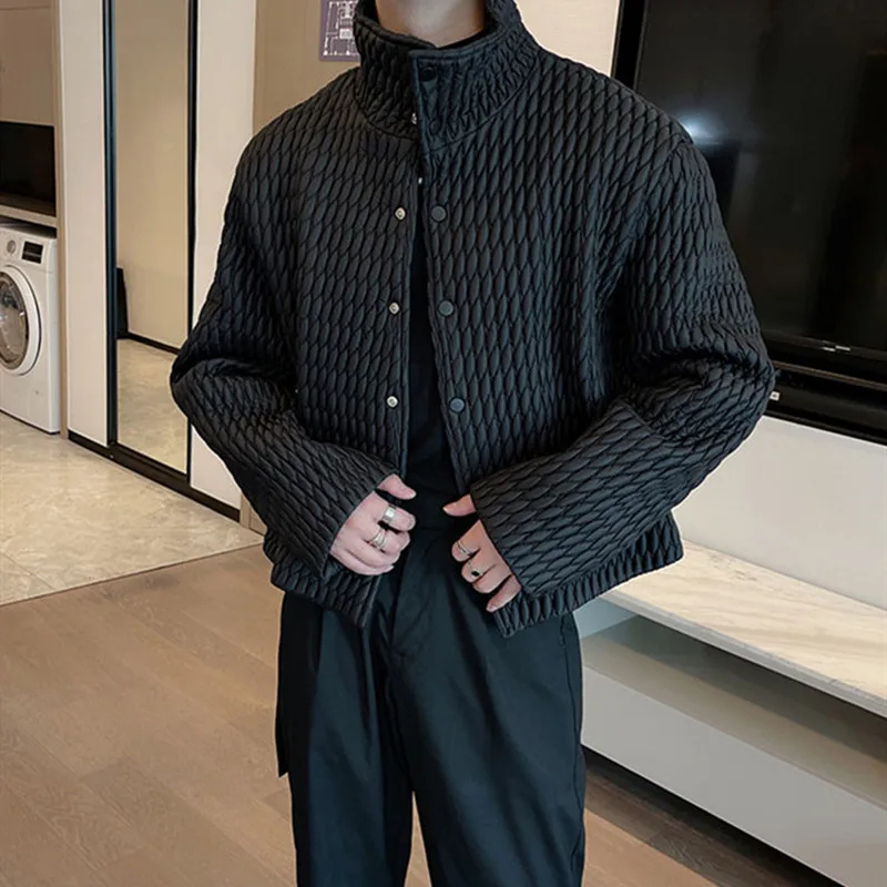 High-level Lightweight Cotton Coat for Men's Casual Ruffian Handsome Short Parkas Men's Korean New Winter Fashion Padded Jackets