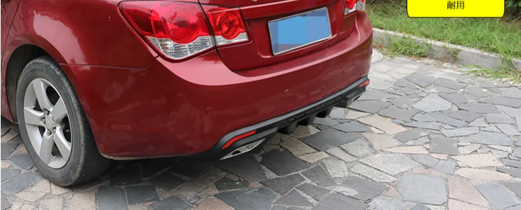 Chevrolet Cruze 2008-Rear Bumper Valance Diffuser Spoiler ABS Plastic