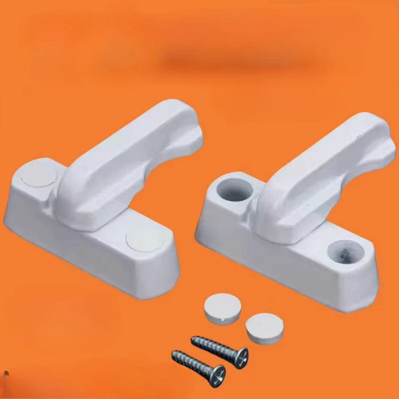 2pcs plastic T-lock for casement door window window lock buckle anti-theft lock door accessories