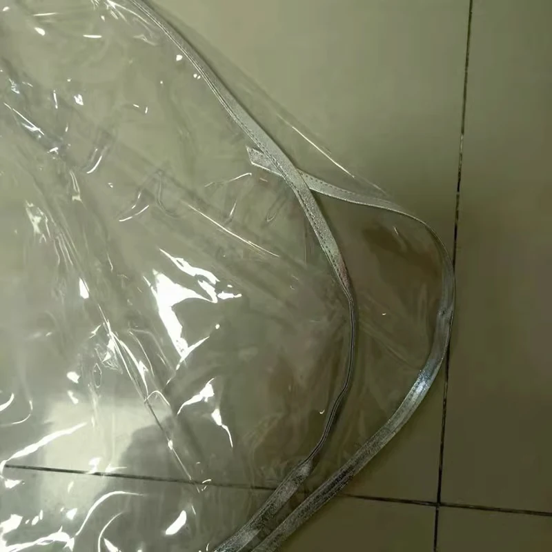 섹시한 커플 투명 PVC 복서 반바지, 감싸진 가장자리 둥근 부드러운 부드러운 조용한 ABDL 플라스틱 바지, 누출 방지 기저귀 팬티
