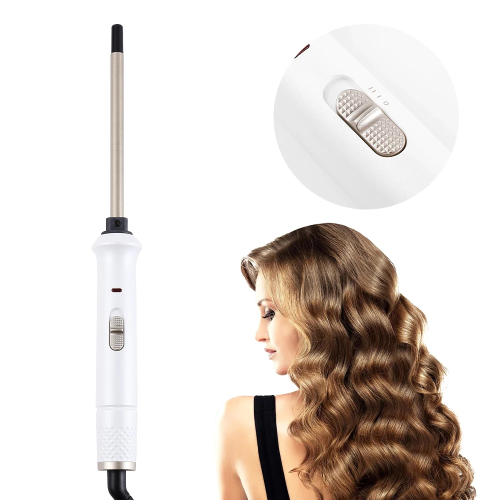 Hair Curler 9mm Ceramic Curling Wand Hair Care Styling Tools Fast Heating Long-Lasting Ceramic Coating Easy to Use