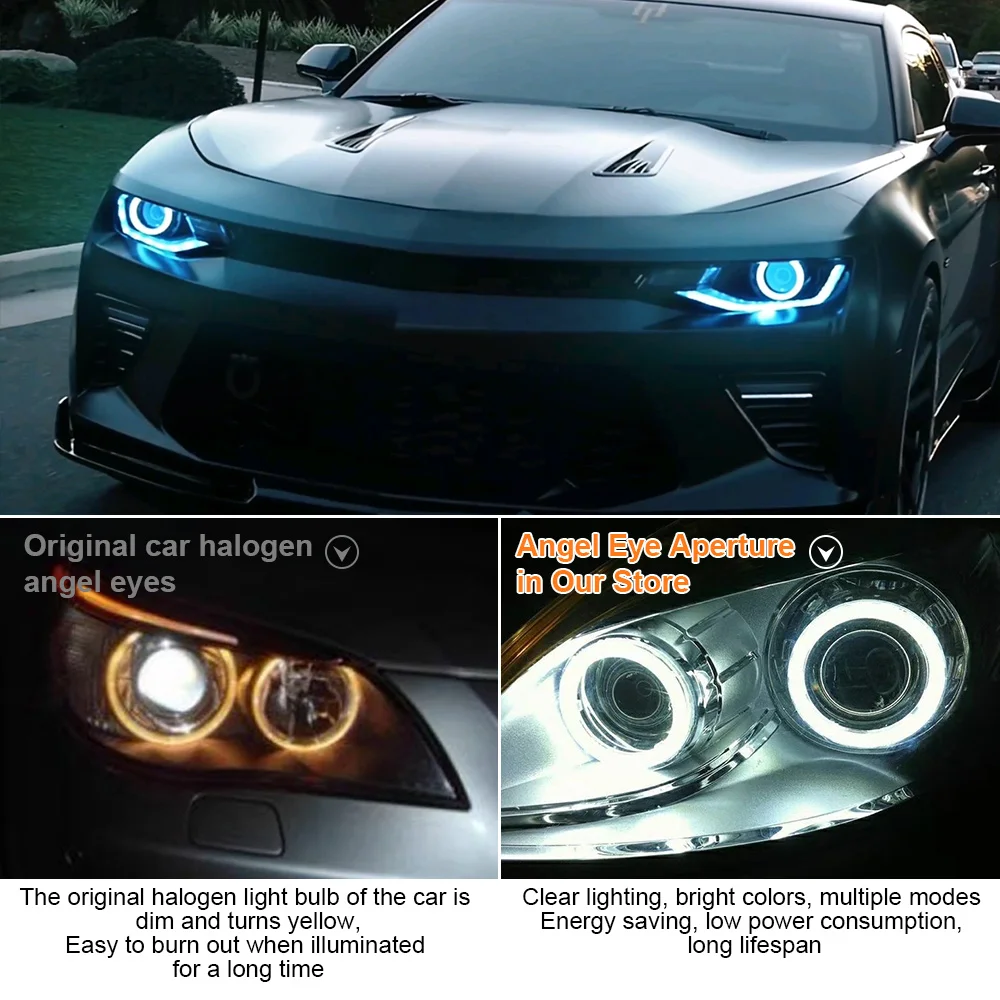 รูปสินค้า ไฟวงแหวน LED รถยนต์ ควบคุม Bluetooth พร้อมไฟเลี้ยว