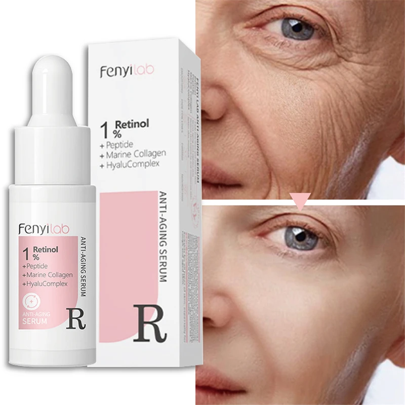 

Retinol Anti Aging Removal Wrinkle Serum Firm Lift Fade Fine Lines Moisturizing Face Essence Skin Care Brighten Repair Cosmetic