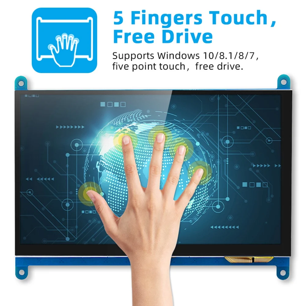 AIDA64 LCD ÷ ̴ PC ġ HDMI ȣȯ ,   3  4 PC  Ϳ, 1024x600, 7 ġ ũ