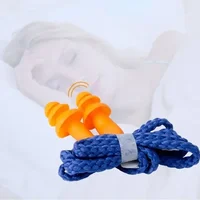 10Pcs Soft Silicone Corded Ear Plug Protector Reusable Hearing Protection Noise Reduction Safe Work Comfortable Earplugs Earmuff - Image 4