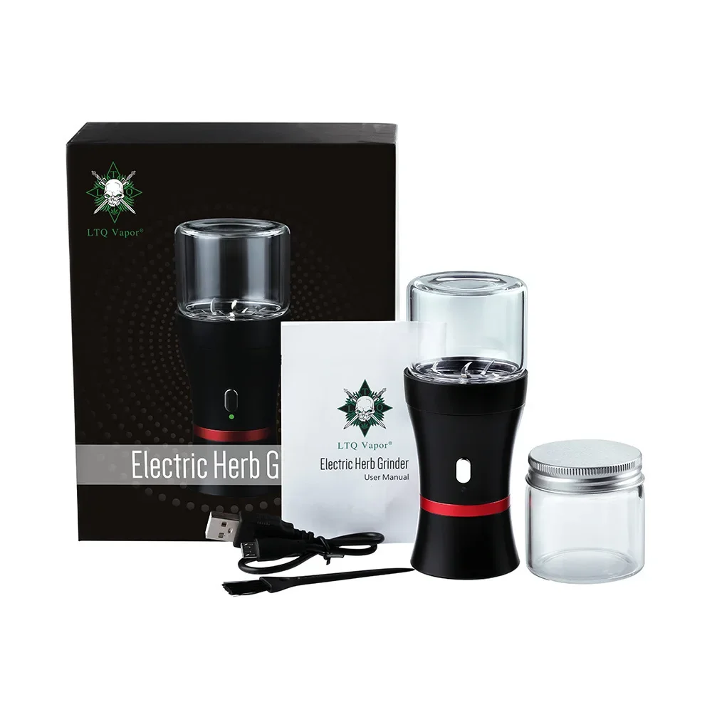 

Mutifunction Electric Herb Tobacco Grinder with Child Safety Lock Spice Smoke Grass Crusher Grinder Smoking Accessories
