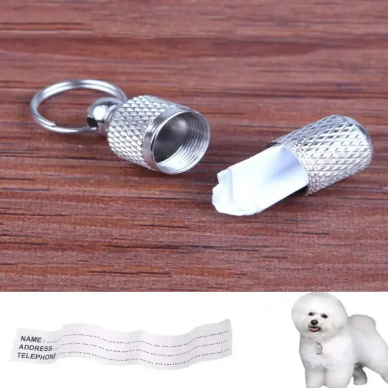 NewDogAndCatIDTagKeychainAntiLossDogTagPendantWaterproof
