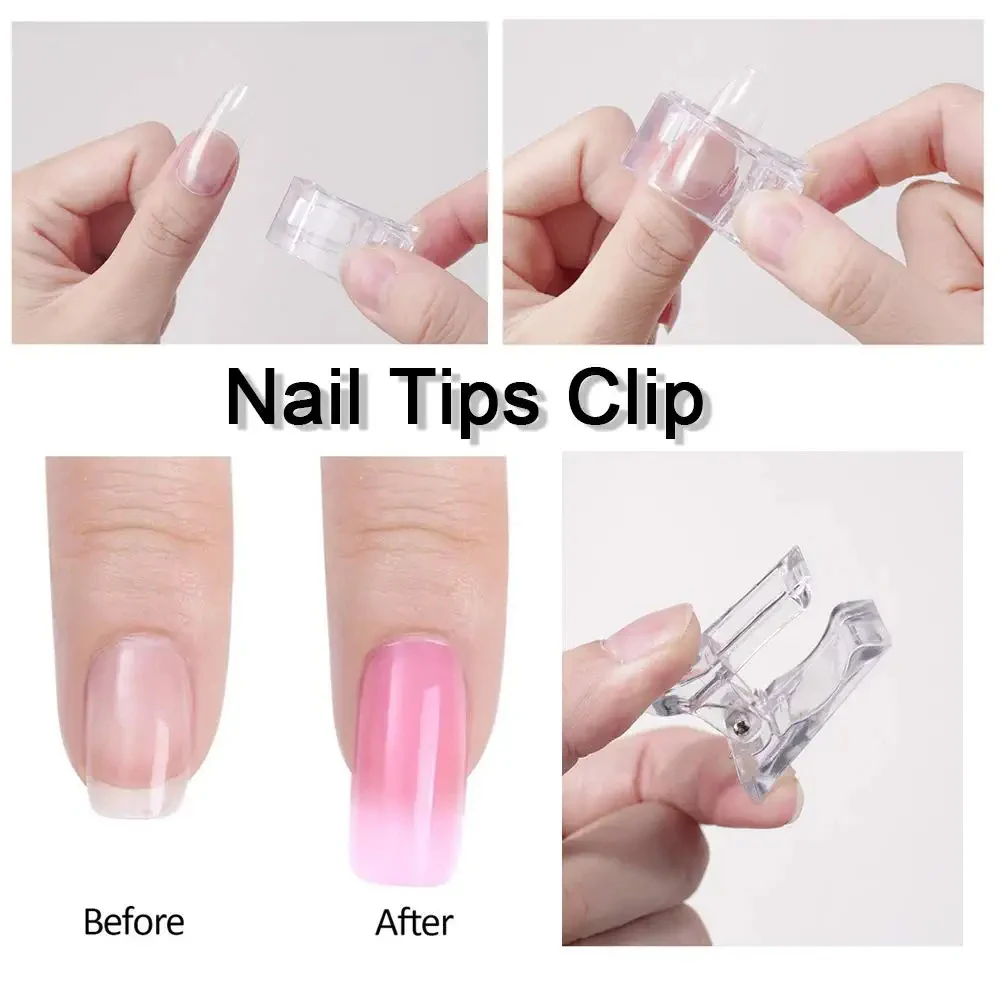 5/10Pcs Nagel Clip Transparent Gel Gebäude Tipps Clips Fixiert Erweiterung  Fingernagel Kunststoff Nagel Schellen Maniküre Nagel Zubehör - AliExpress