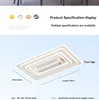 LED Invisible Bladeless Ceiling Fan Chandelier Smart Home Decoration for Living Room Bedroom Children's Room Indoor Lamps 5