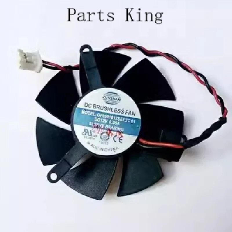 

NEW CPU Cooling Fan DF0501012SEE2C for Sapphire X1300 HD4650 HD3650 Graphics card fan 12V 0.05A 2 pin