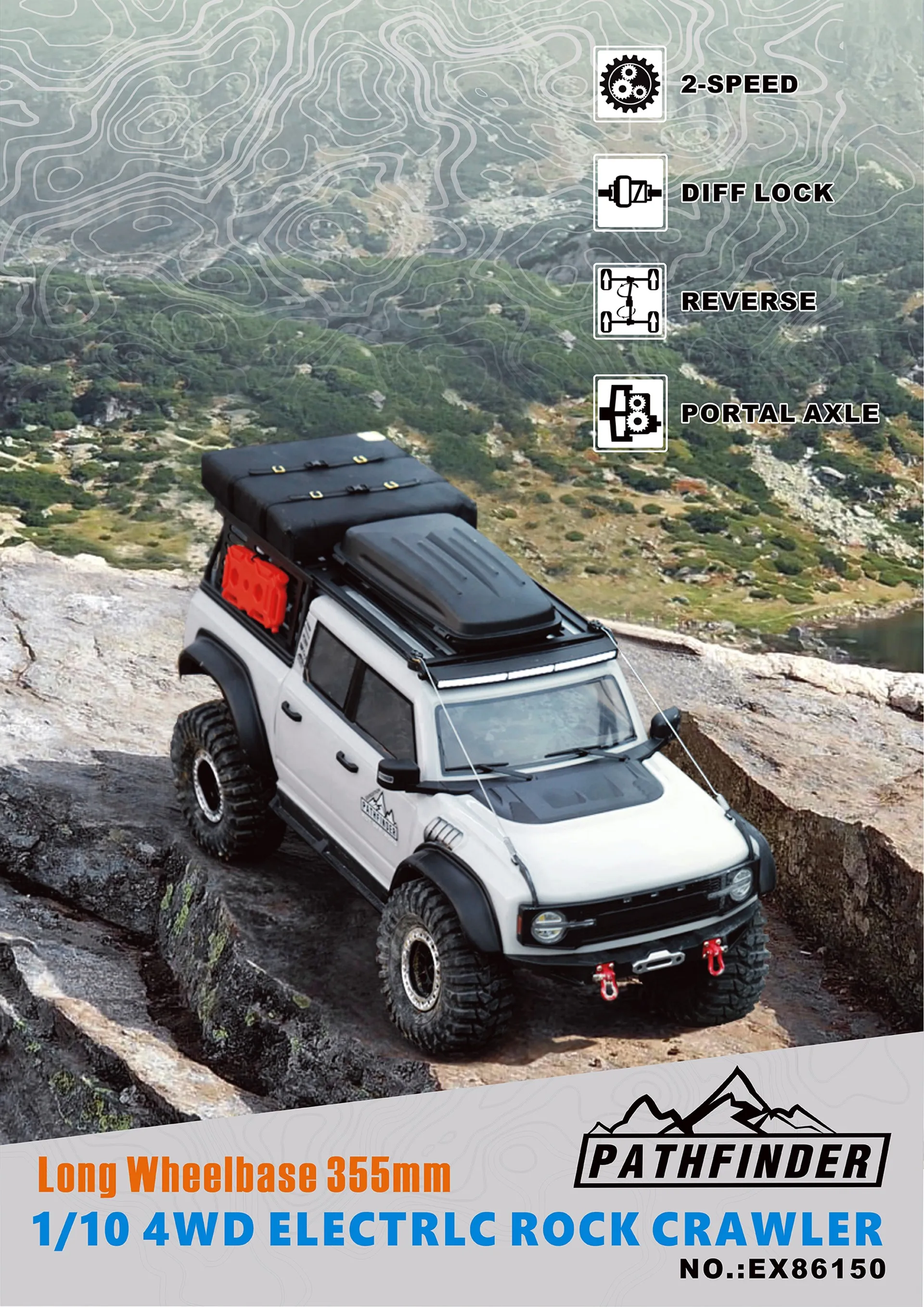 Оригинальные аксессуары RGT R86892, задний карданный вал для Pathfinder ...