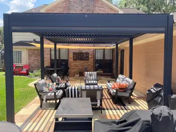 Outdoor Aluminum Pergola Custom Size 3X3m 3X4m 4X4m 6x4m Remote Control Louvered Roof Pavilion Pergola Attached To House