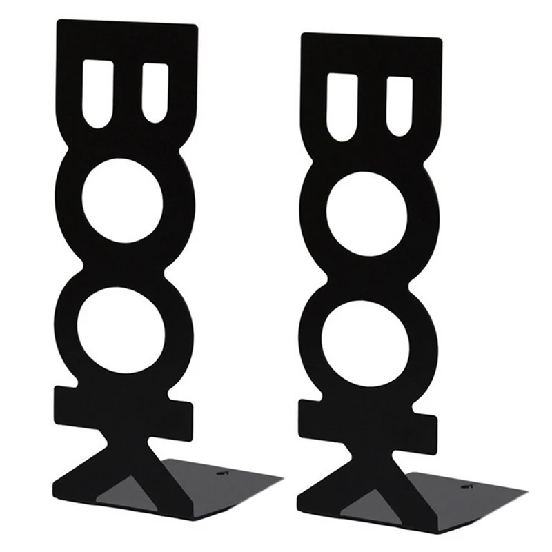도서관 학교 책 거치대 북 엔드, 레터 북 배플, 1 쌍