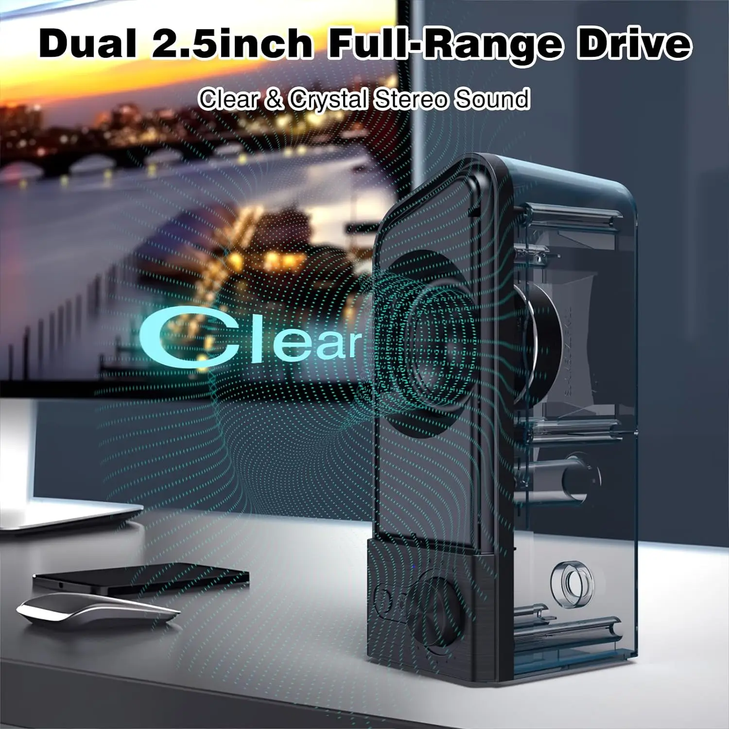 SENZER ǻ Ŀ-׷  ̹ Ŀ, Ʈ ũž Ϳ PC  ,   3.5mm Aux