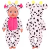 Elephant One-piece Suit Animal Shaped Plush Clothes For 18 inch American & 43 Cm Baby New Born Dolls Clothes,Our Generation Toys 5