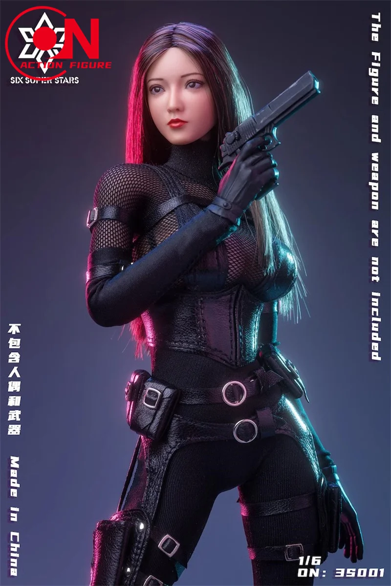 Tuta Elastica Nera Per Action Figure 1:6 – Ximitoy D3-4, Abbigliamento Soldato Femminile Per Bambole 30,5 Cm