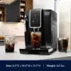 Espresso Machine, Black - Automatic Bean-to-Cup Brewing, Built-In Steel Burr Grinder & Manual Frother - One-Touch Hot 5