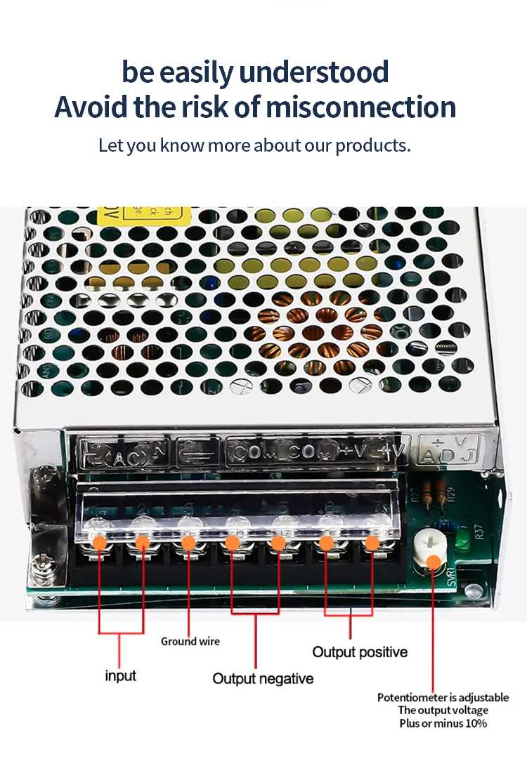 MZMW MS120 S120 Series Switching Power Supply 120W 5V 12V 15V 24V 36V 48v AC/DC Single Output Transformer Power Adapter SMPS 8 Sb4a959f6f35c4b3fa5dda78c064f9c315