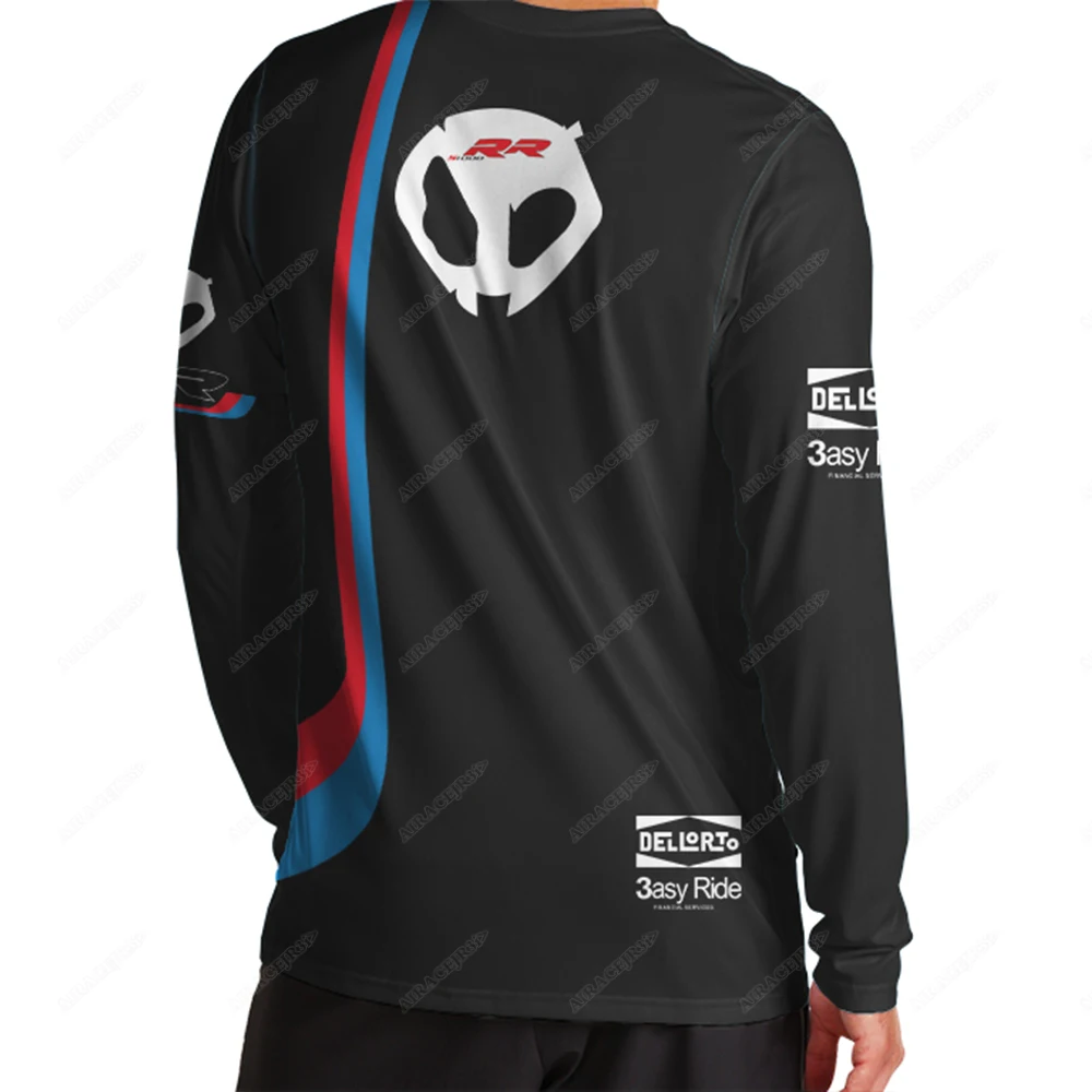 T-Shirts RR S1000 for BMW Motorcycle Motorrad Team Motorsport Superbike Racing Men's Summer Quick Dry Anti-UV Jerseys t shirts