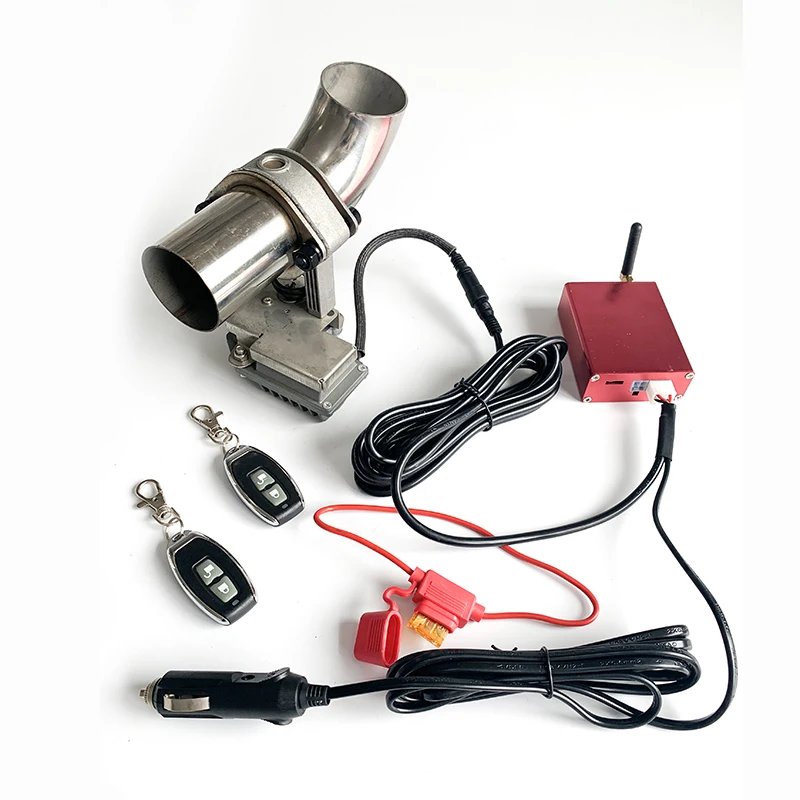 Car Exhaust Cut Out Valve System Electric Planged On Way Valve Modified