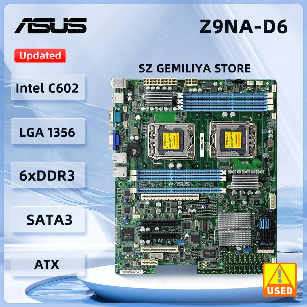 Asus Z9NA-D6 Server Motherboard Socket 1356 Intel C602 DDR3 192GB