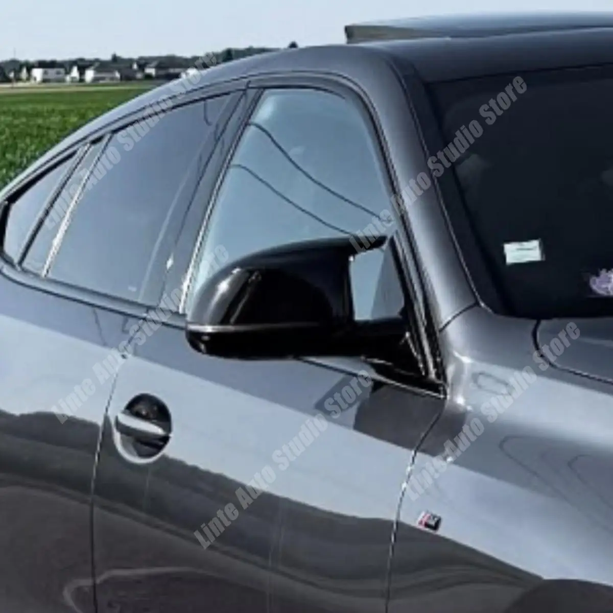 BMW X6 G06 X5 G05 2019-2025 사이드 리어뷰 미러 커버 글로스 블랙 ..