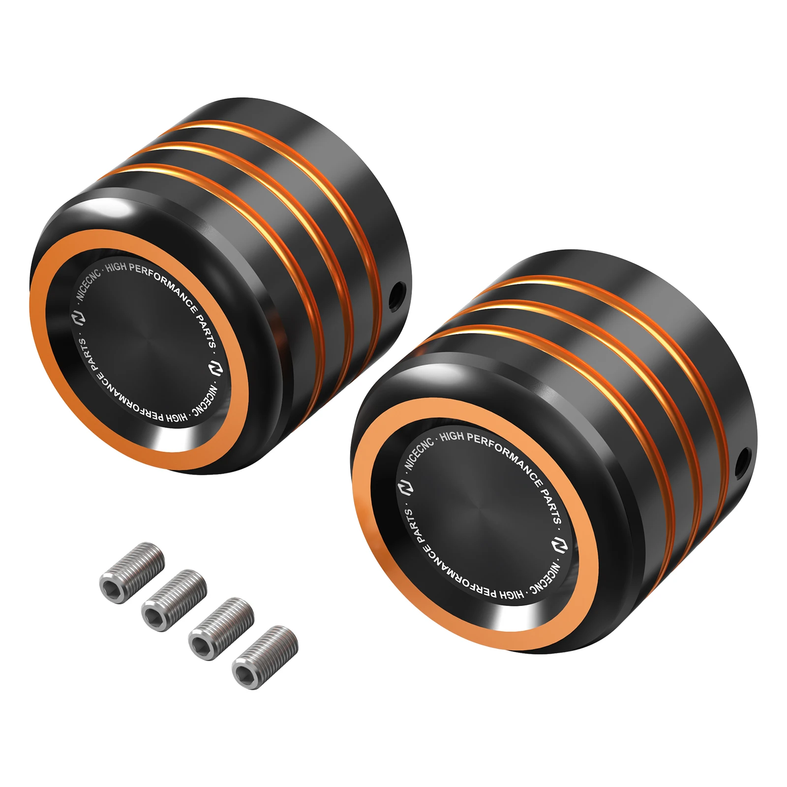 Front Axle Nut Cover シルバー 43000064 新品未使用 Harley-Davidson Defiance Front Axle Nut Covers, Black Cut