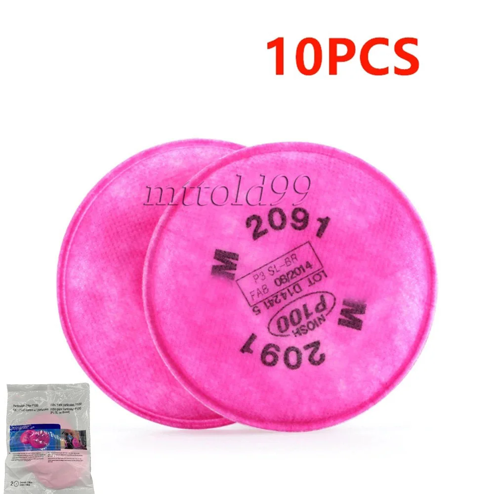 

10 шт., пылезащитные хлопковые фильтры 2091 P100 для 6200 7000 7502