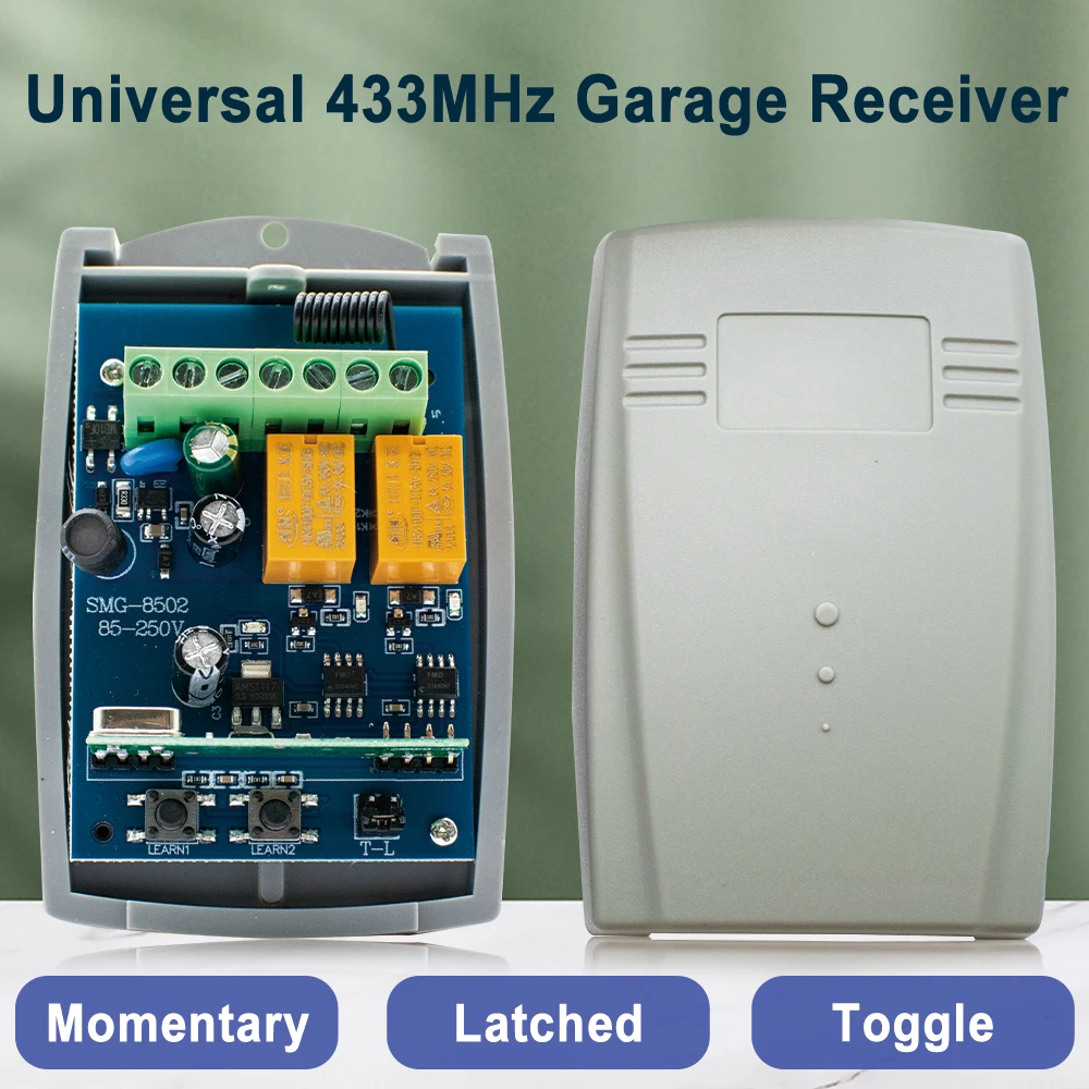 Télécommande De Porte De Garage 433,92 MHz, 27A 12V, Portée 100m - Clé Antivol Portable Pour Portail Et Volets - 7