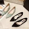 Four Seasons Women's Suede High Heels 2024 New Pointed Stiletto Fashion Sexy Black Wedding Shoes Office Lady Shoes 3