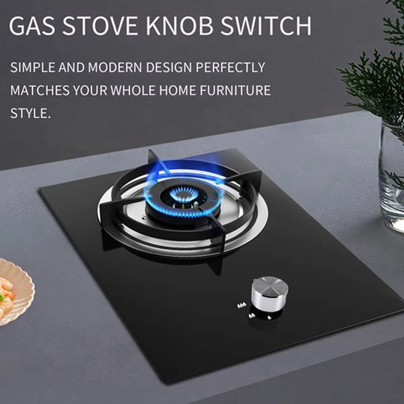 Gas Oven Ignition Parts 5 Pcs Metal Gas Stove Knobs 8Mm Cooker Control Range Oven Knob Burner Knob Gas Hob Switch Parts Accessories