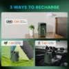 DC Power Bank Station 192Wh Portable Power Station With 100W Solar Panel, LiFePO4 Battery 200W Solar Generator Outdoor Camping 5