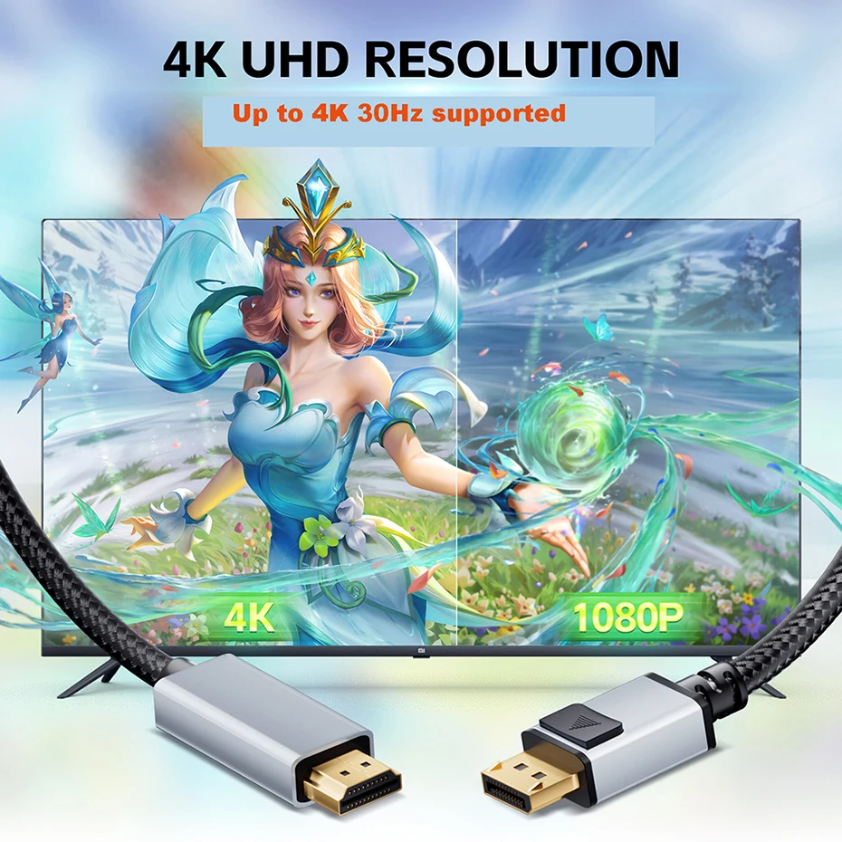 ÷ Ʈ-HDMI ̺, ª DP-HDMI ̺,  , 4K ÷ Ʈ-HDMI 2.0 ̺, 1.8m, 1m, 0.5m, 60Hz, 30Hz