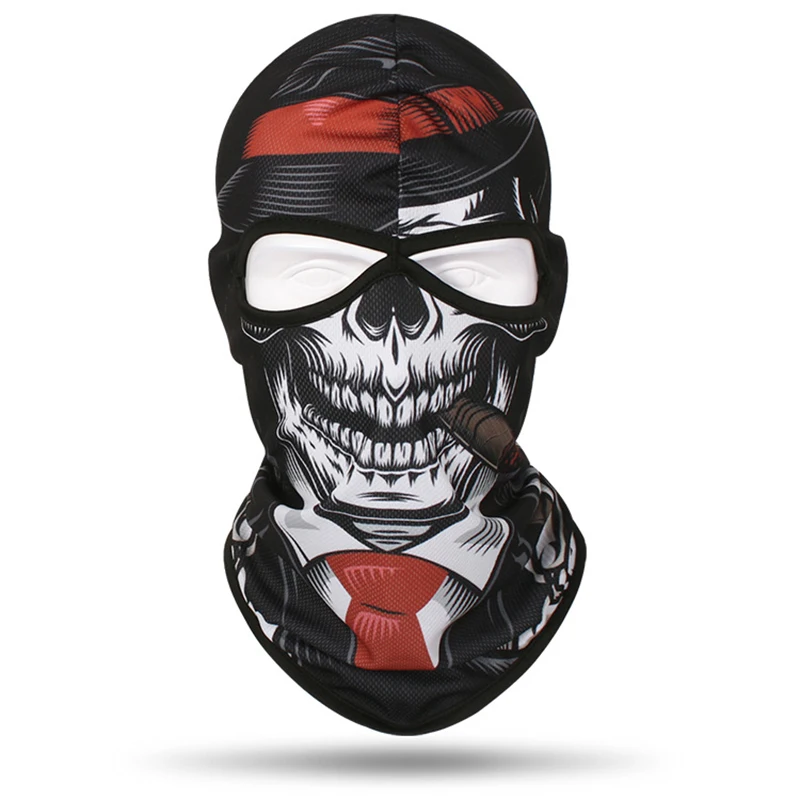 HQRKOTM Set 2 Passamontagna Teschio | Maschera Termica Antivento Per Moto, Sci E Cosplay | Multifunzione In Microfibra Elastica