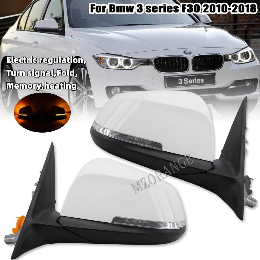 

Heated Side Rearview Mirror For BMW 3 SERIES F30 2010 2011 2012 2013 2014 2015-2018 5 Pins Turn Signal Light Car Accessories