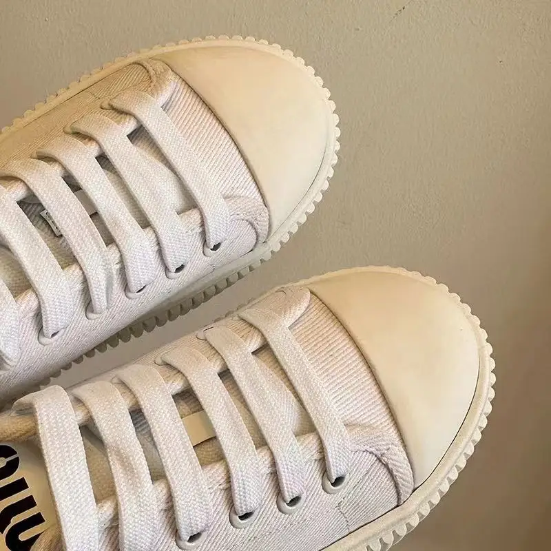 2024 Fashion Women's Designer Brand Thick Bottom Canvas Women's Shoes New Sports Hundred Women's Shoes