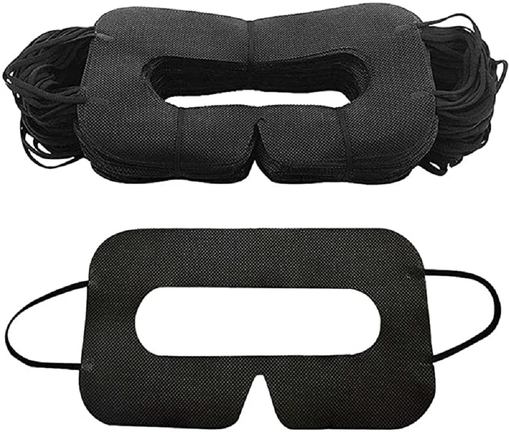 VR Head Strap 50/100Pcs VR Eye Mask Cover Sweat Breathable Disposable Non-woven Fabrics For Oculus Quest 2 Head Strap Accessories