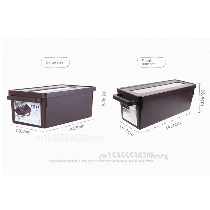 Japanese style Dvd Disc Dust Storage Box with Viewable window CD Disc Box PS4 Storage Game Rack