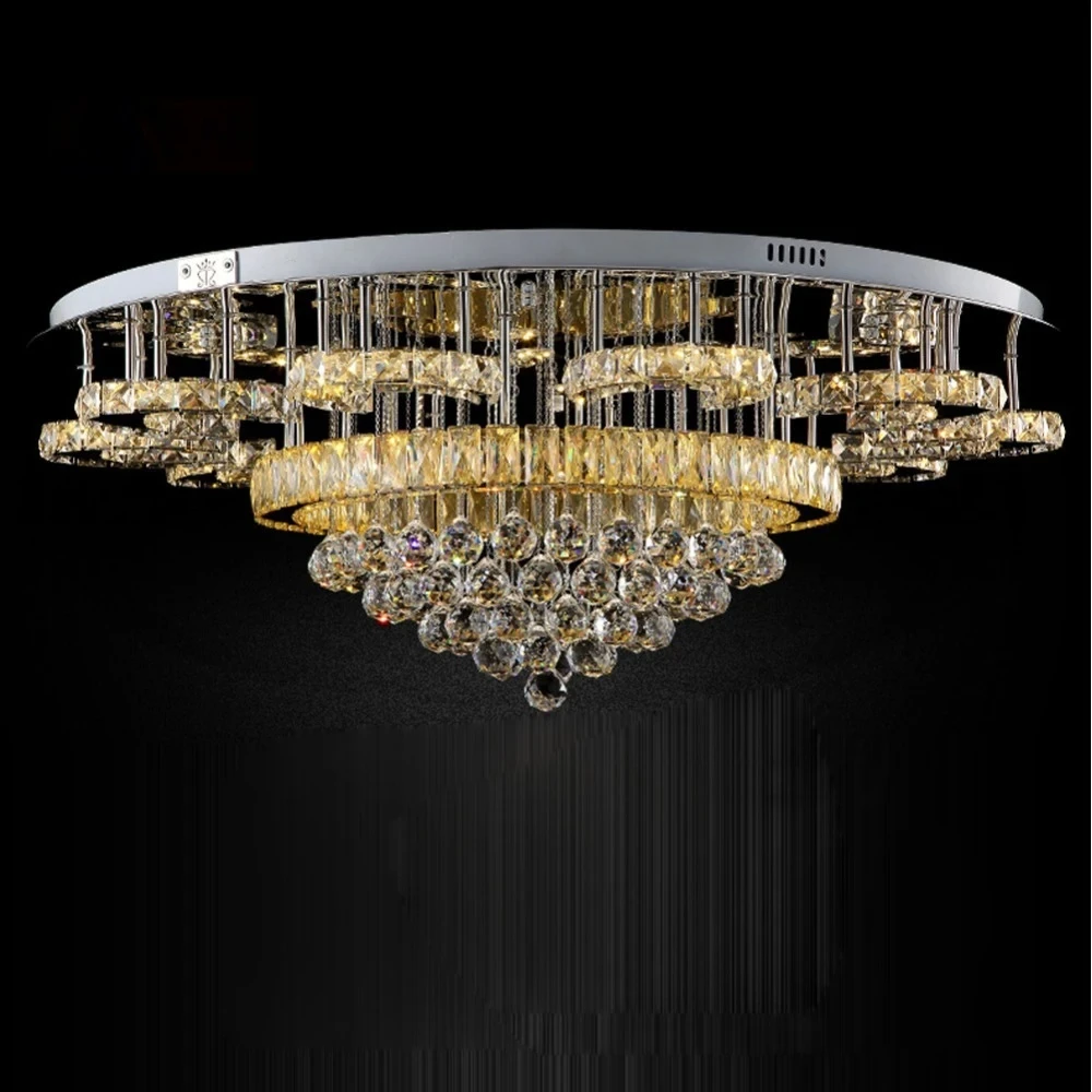 LED 모던 스테인리스 스틸 크리스탈 LED 램프 천장 조명, 현관 및 침실용 LED 천장 램프