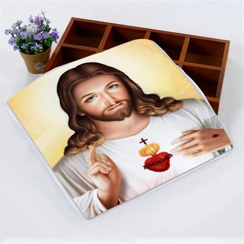 

Полотенце для лица из микрофибры с принтом Иисуса