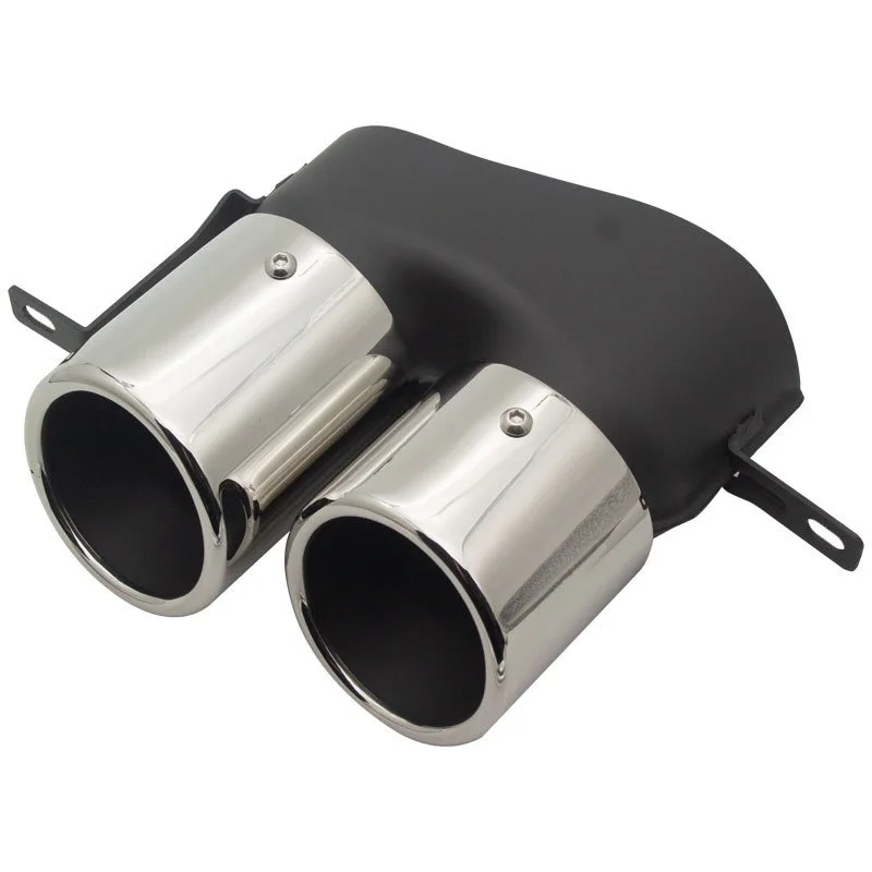 304 스테인레스 스틸 배기 팁 머플러 팁, BMW G20, G21, 330i, 325i, M340i, 2017-2021, 4 아웃 블랙 테일 파이프 깍지, 1 쌍
