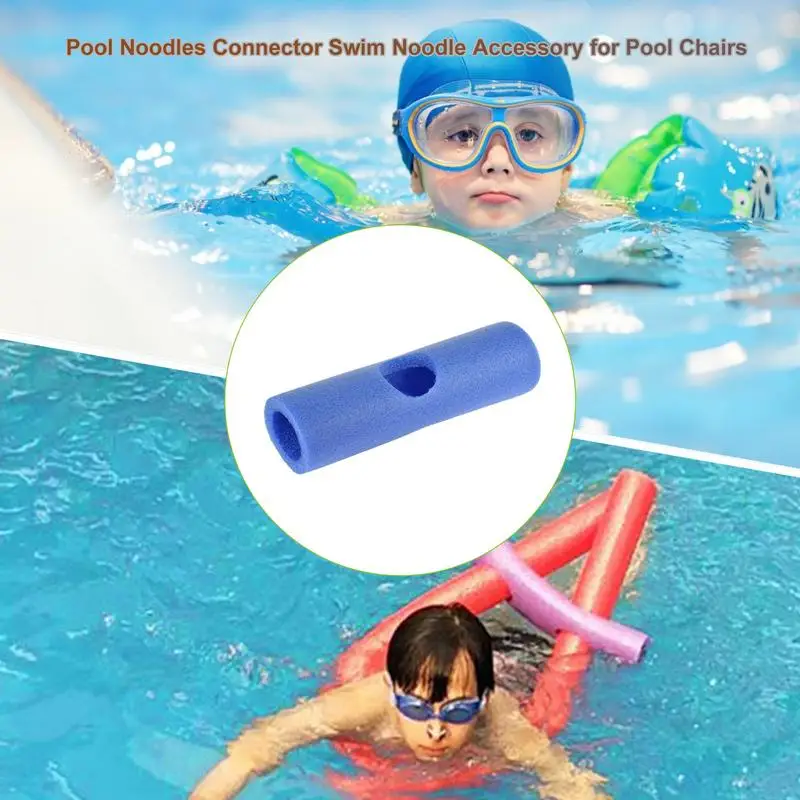 Pool Noodle Connector 07 Hole Pool Float Chair Connector Blue Sleeve