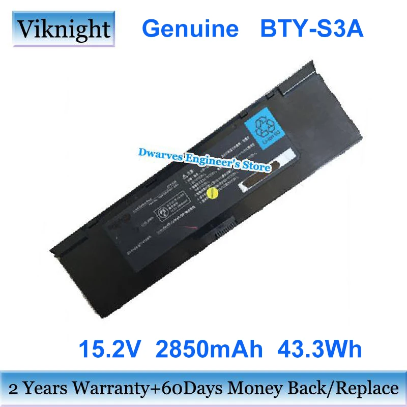

Genuine BTY-S3A Battery For EPSON BT4109-B S9N-0A4F201-SB3 Li-ion Rechargeable Battery Packs 15.2V 43.3Wh 2850mAh