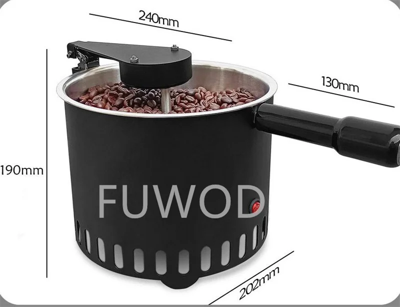 Coffee Bean Cooler Machine 110V 220V 500g Rotating Coffee Bean Cooling Plate Cooler With Blender WIth Handle