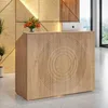 Reception Desk with Counter, Modern Front Desk Reception Room Table, for Checkout, Lobby, 47 Inch Retail Counter 1