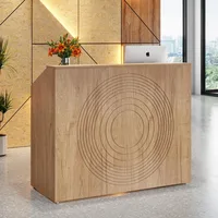 Reception Desk with Counter, Modern Front Desk Reception Room Table, for Checkout, Lobby, 47 Inch Retail Counter 1