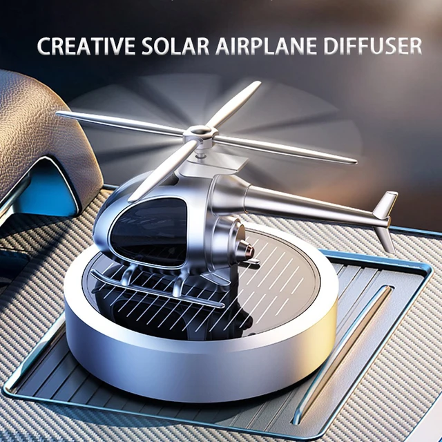 Napenergia -Helikopter Légfrissítő Autó Műszerfal Airjet Illat Kreatív Repülőgép Diffúzor Ötvözet Aromája Aroma