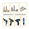10Pcs 6-19mm Magnetic Power Nut Driver Set for Impact Drill Quick Change Chuck Socket Wrench Nut Setters 1/4" Hex Shank 6