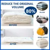 Bolsas de viaje para ahorrar espacio, organizador de Manta al vacío con sello al vacío para ropa, almohada y ropa de cama, 8/4 piezas