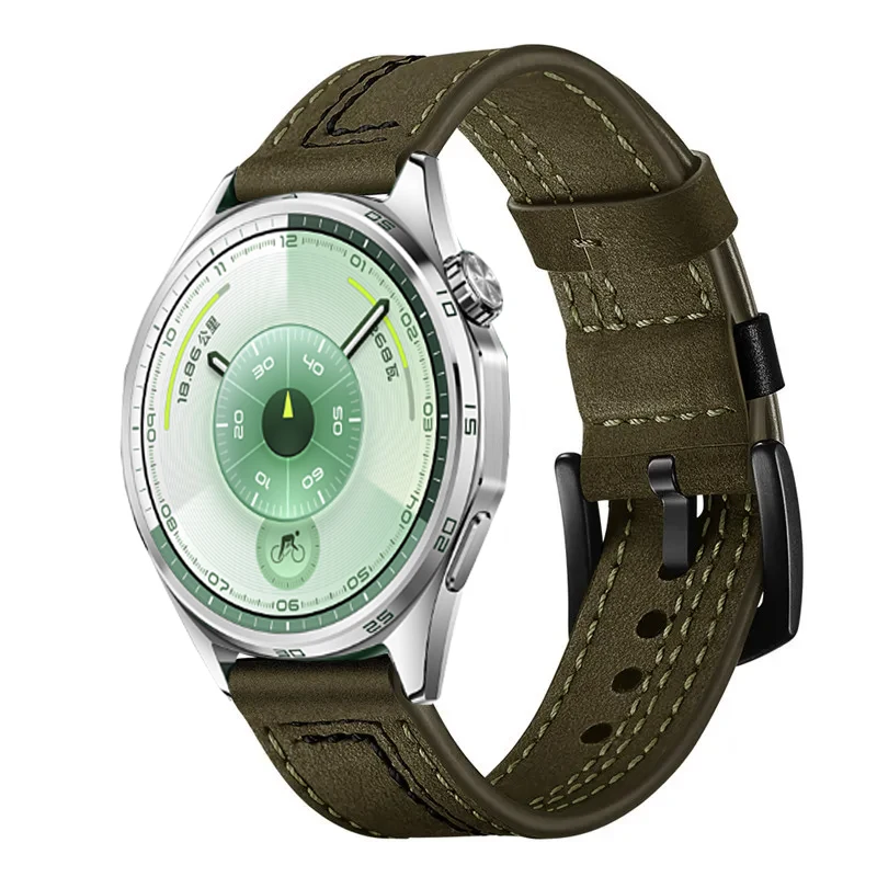 Premium Leather Watch Strap - Elegant Wristband for 46mm and 42mm Watches